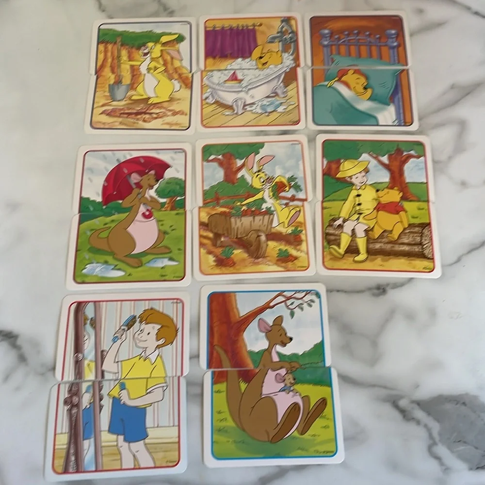 2008 Disney I Can Learn With Pooh Learning Cards - Pooh's Go-Together Game